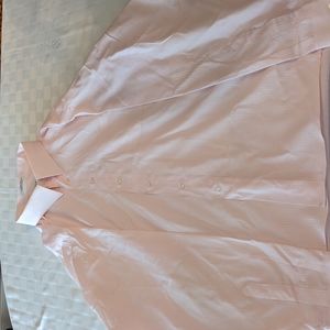Van Heusen Satin Stripe Pink Dress Shirt 18 36/37